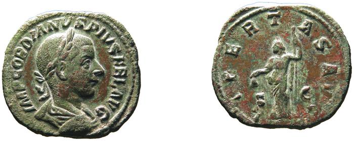 RIC IV Gordian III 318A, реверс, bm