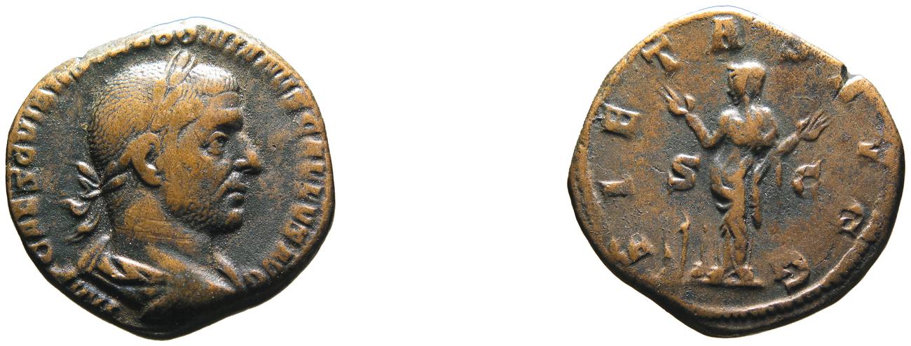 аверс RIC IV Trebonianus Gallus 117A