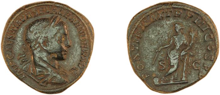 реверс RIC IV Severus Alexander 414