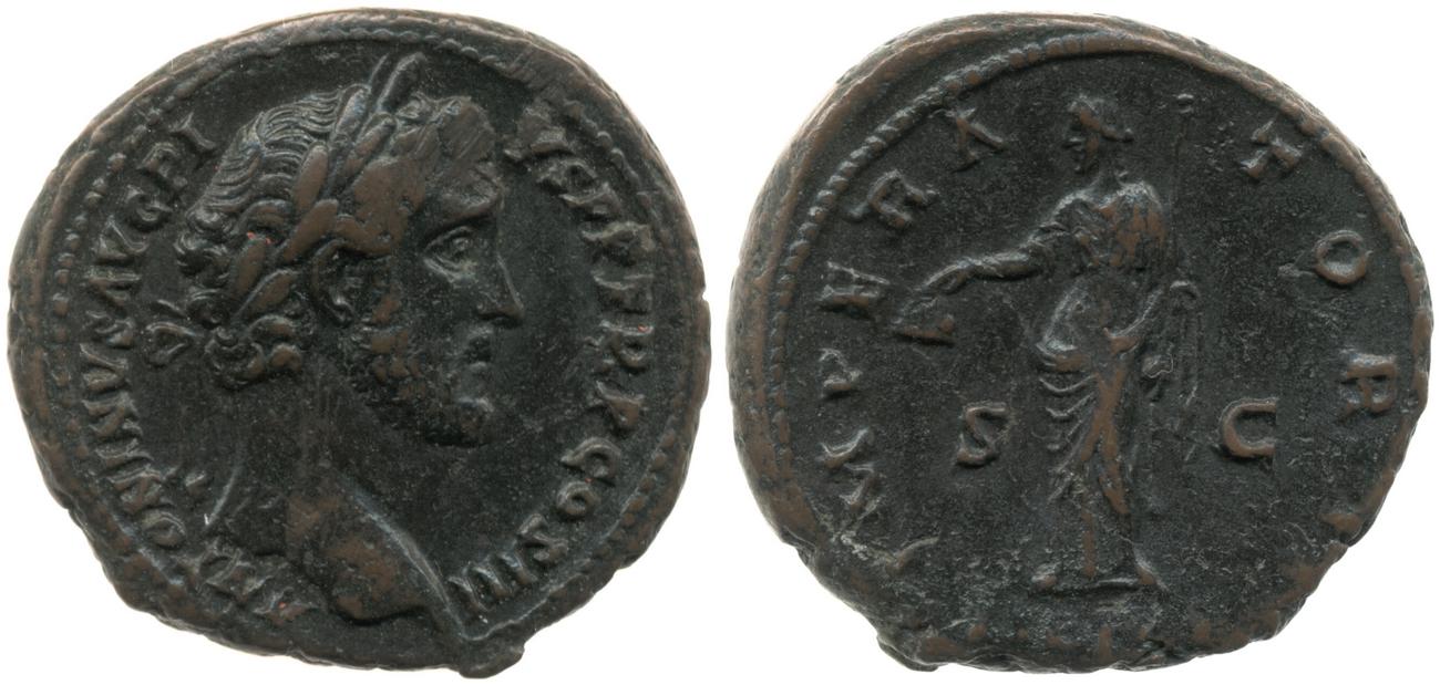 RIC III Antoninus Pius 738, аверс, bm