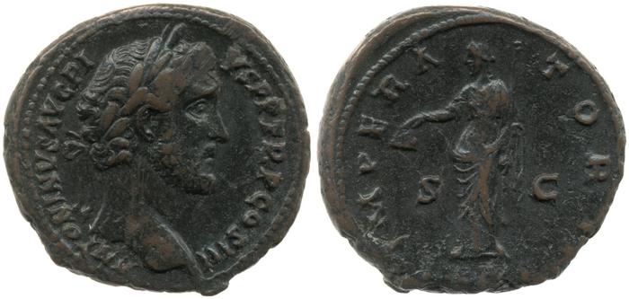 RIC III Antoninus Pius 738, реверс, bm