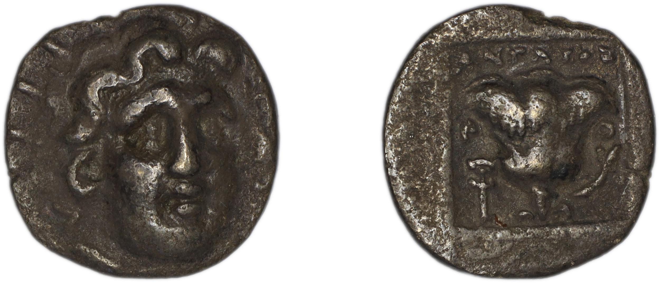 Rhodes Jenkins 1989 Group D hemidrachms, аверс, bm