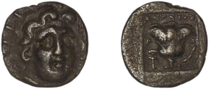 Rhodes Jenkins 1989 Group D hemidrachms, реверс, bm