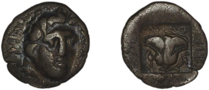 Rhodes Jenkins 1989 Group B hemidrachms, реверс, bm