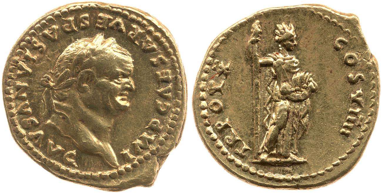 RIC II, Part 1 (second edition) Vespasian 1070, obverse, bm