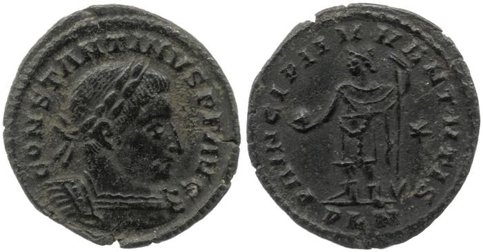 RIC VI Londinium 222, реверс, bm