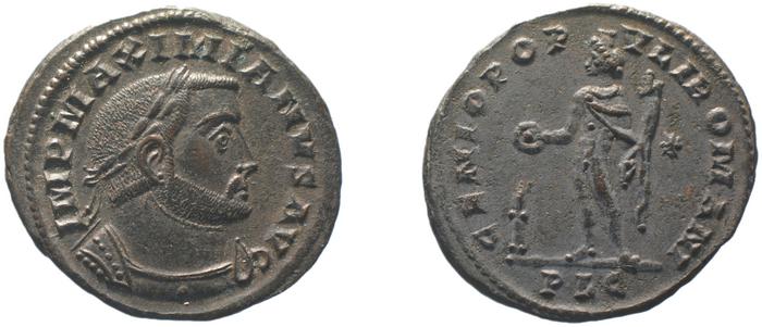 RIC VI Lugdunum 175b, реверс, bm
