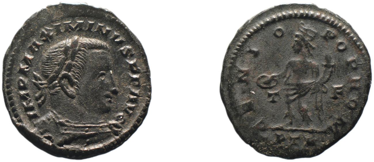 RIC VI Treveri 845a, аверс, bm