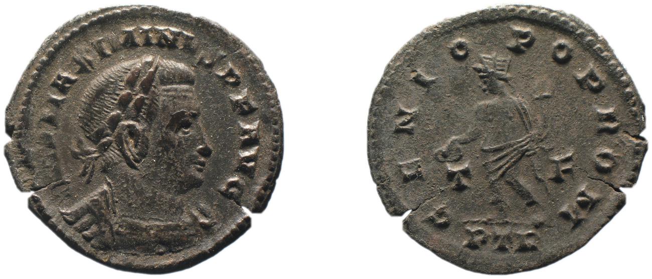RIC VI Treveri 845a, аверс, bm