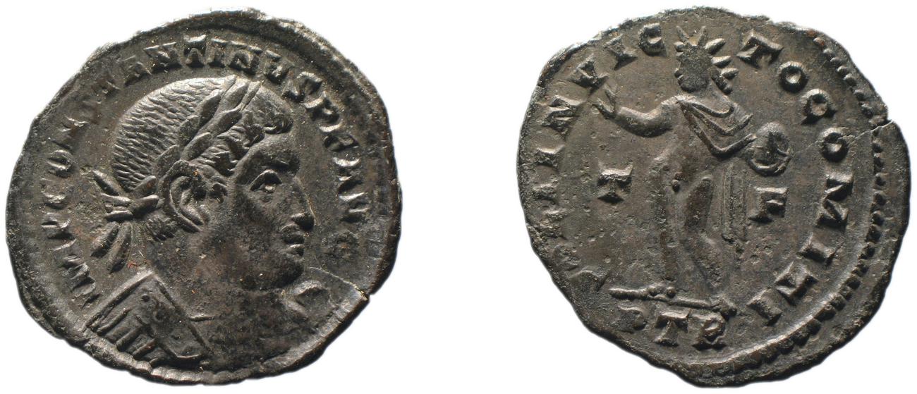 RIC VI Treveri 866a, аверс, bm