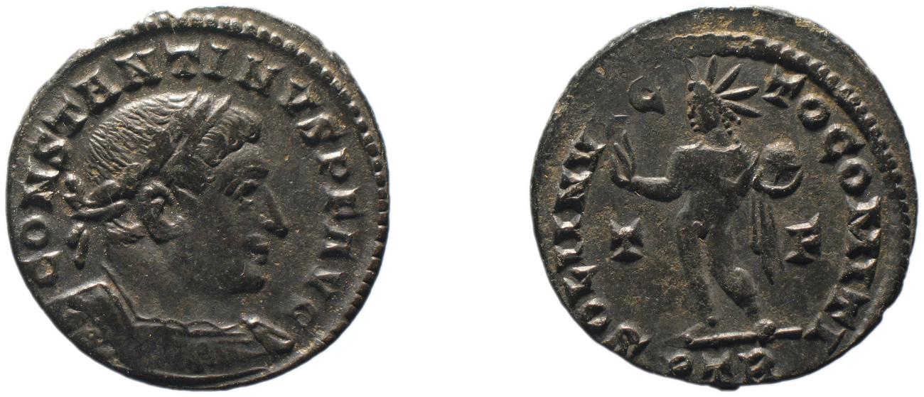 RIC VI Treveri 873, аверс, bm
