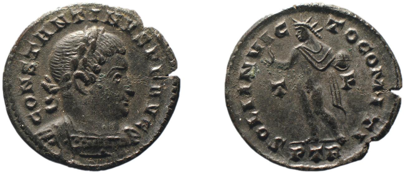 RIC VI Treveri 873, аверс, bm