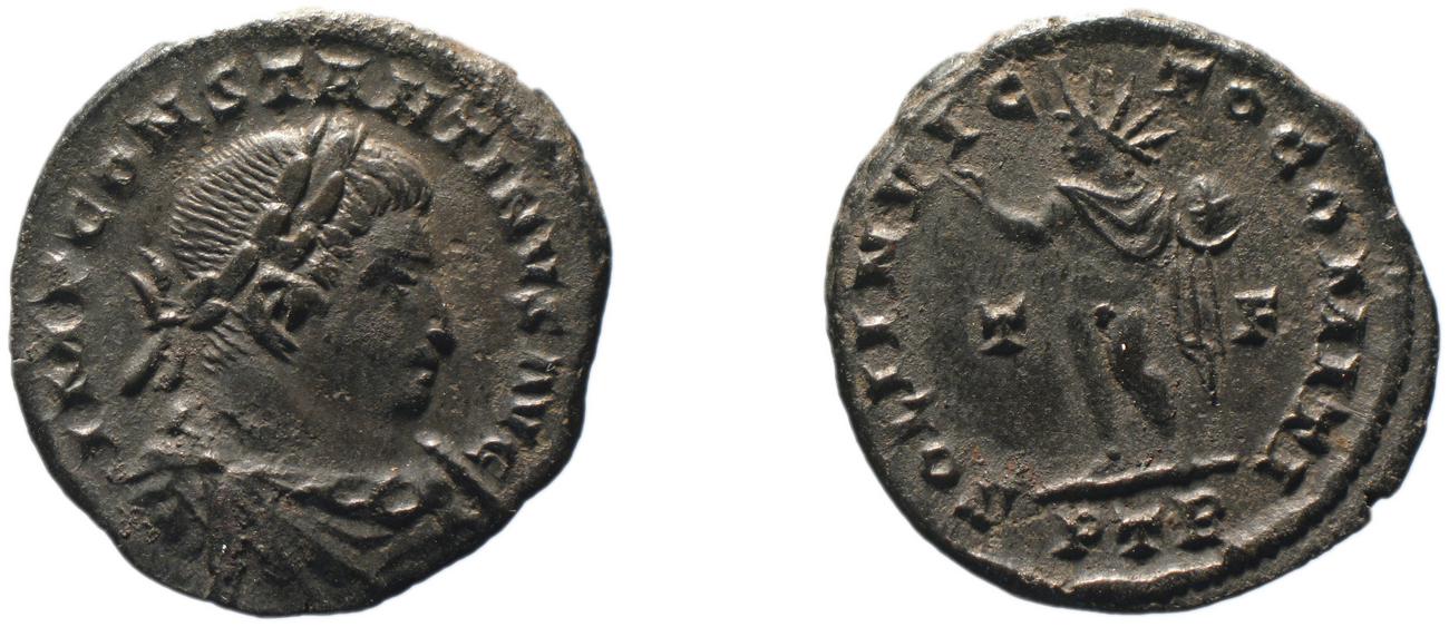 RIC VI Treveri 871, аверс, bm