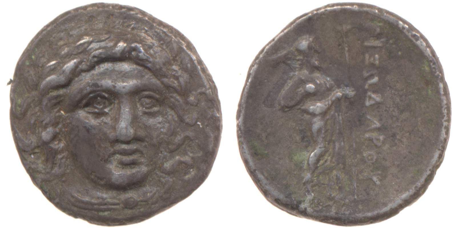 Pixodarus of Caria Halicarnassus Konuk 1998 A1, аверс, bm