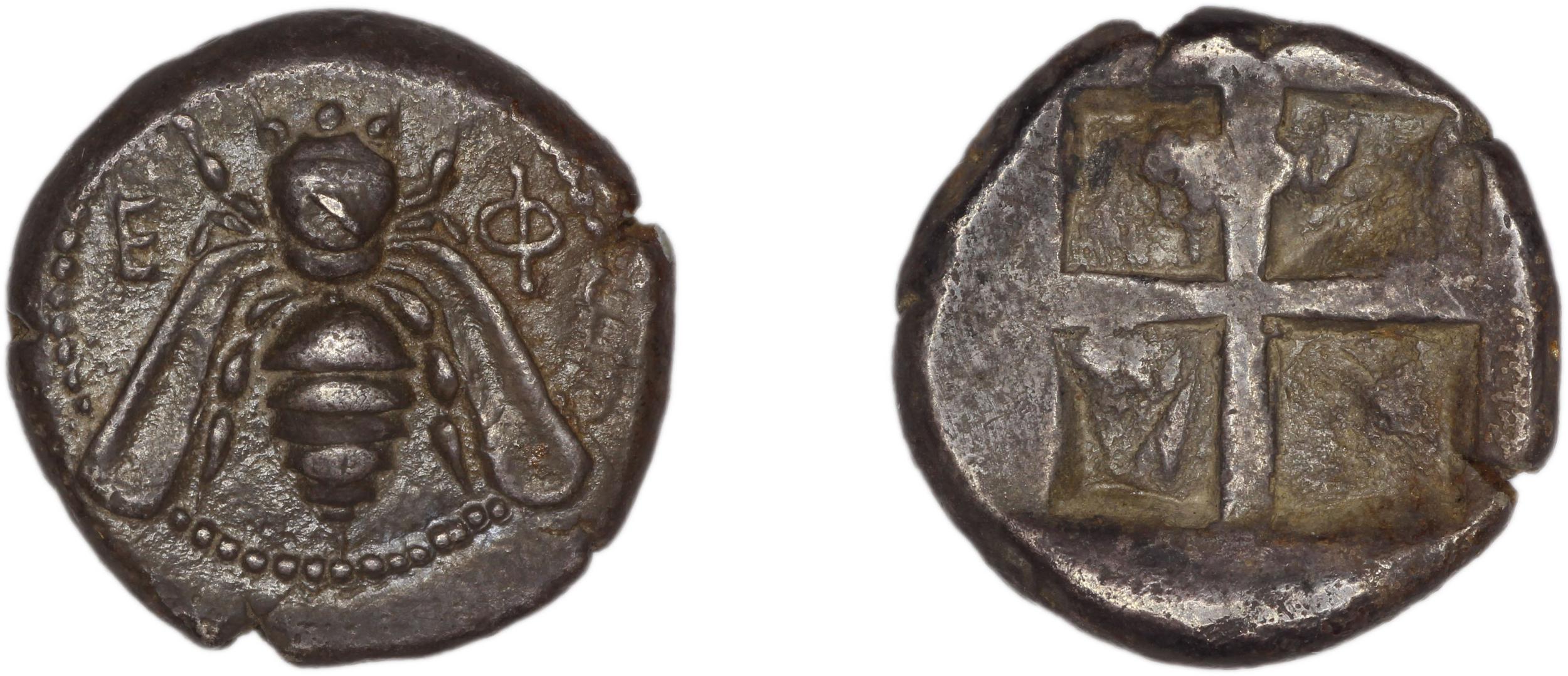 Ephesus Kinns and Holt 2023 Period I, AR I-II, аверс, bm