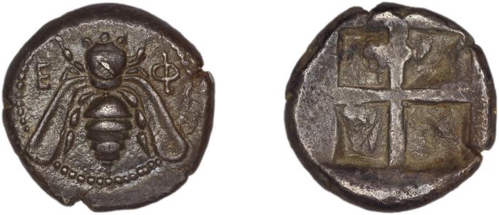 Ephesus Kinns and Holt 2023 Period I, AR I-II, реверс, bm