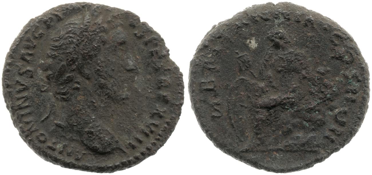 RIC III Antoninus Pius 934, аверс, bm
