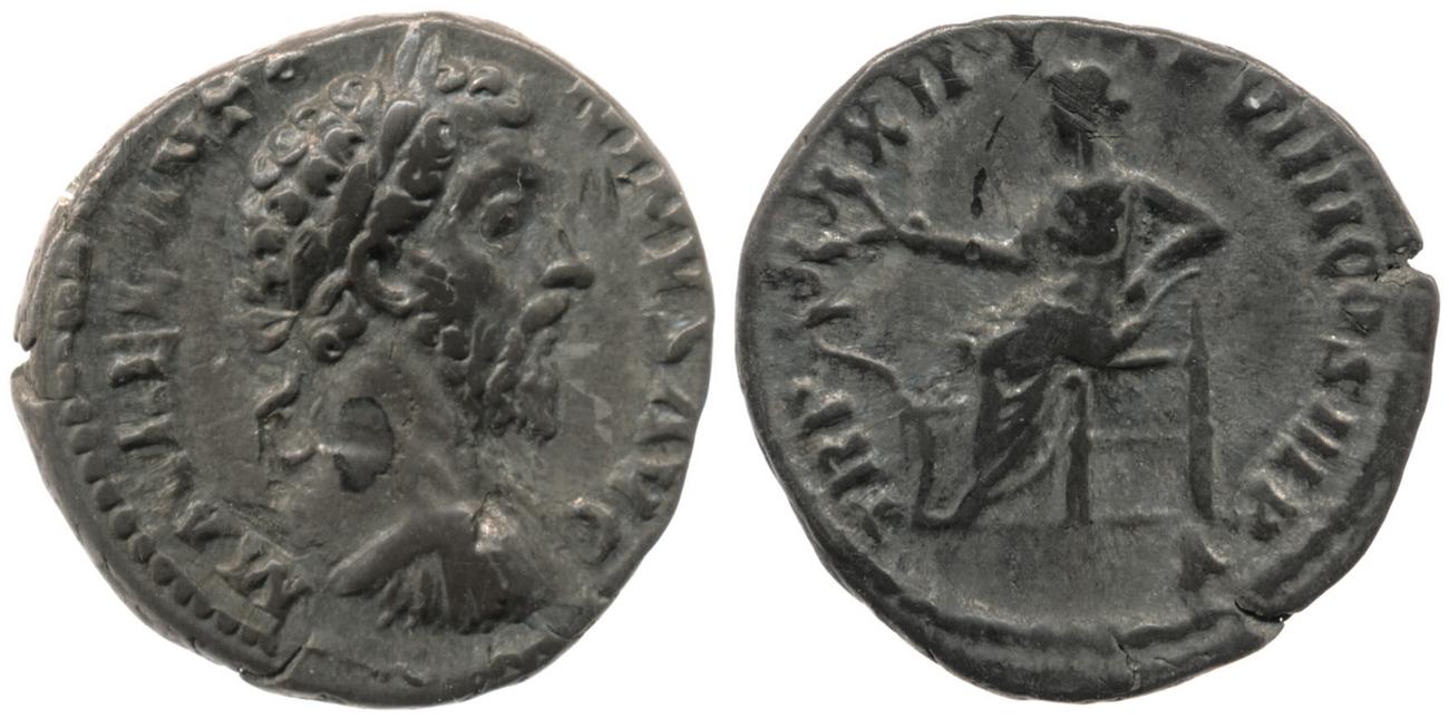 аверс RIC III Marcus Aurelius 385