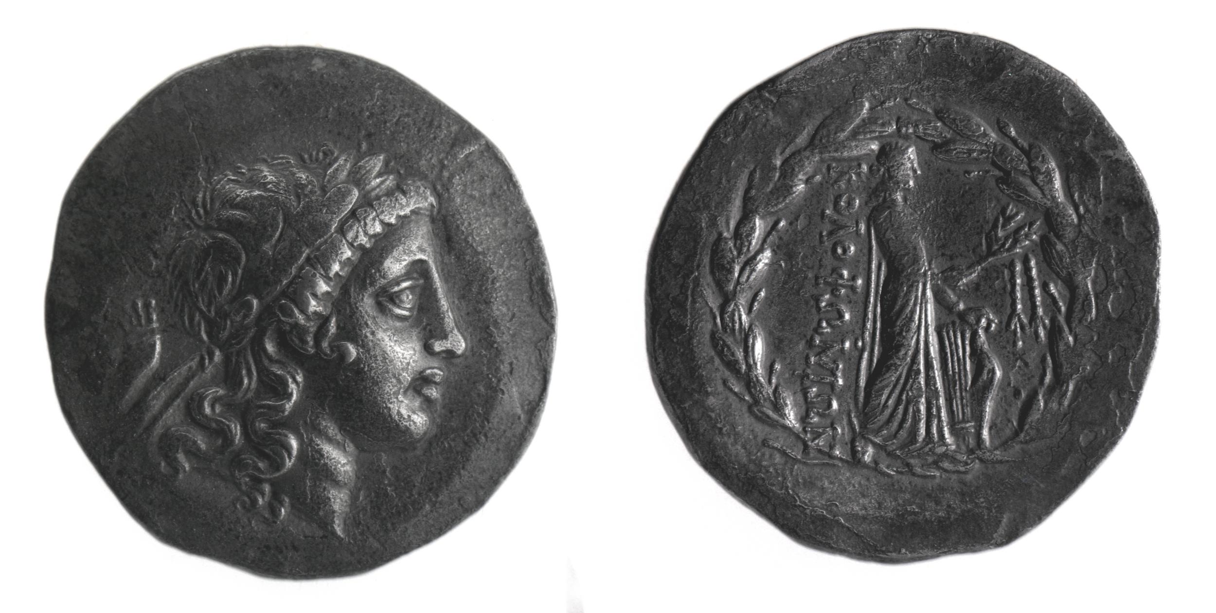 аверс Colophon Kinns 1980 Period IV, AR VII