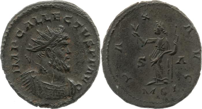 RIC V Allectus 28, реверс, bm