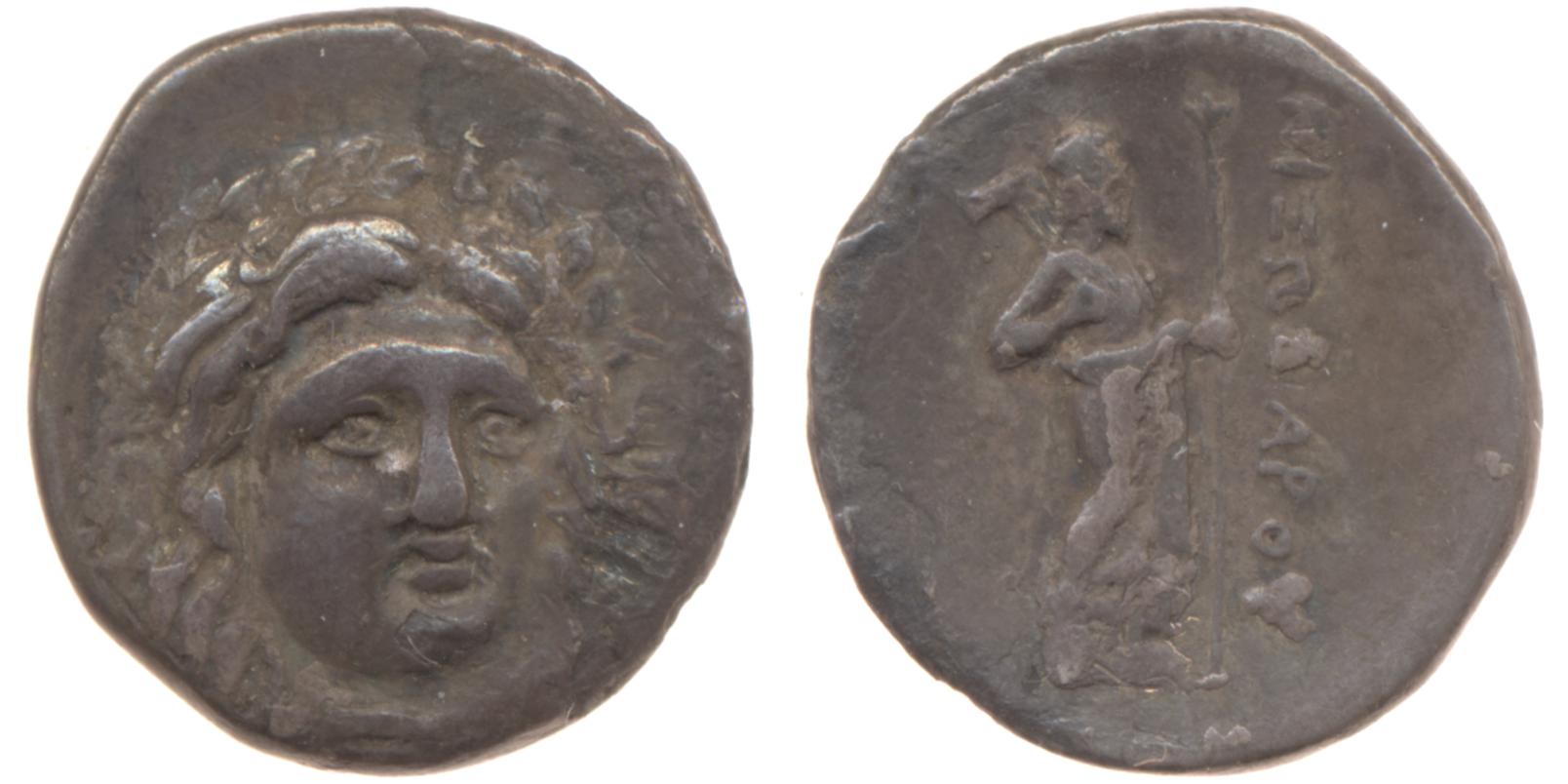 Pixodarus of Caria Halicarnassus Konuk 1998 A1, аверс, bm