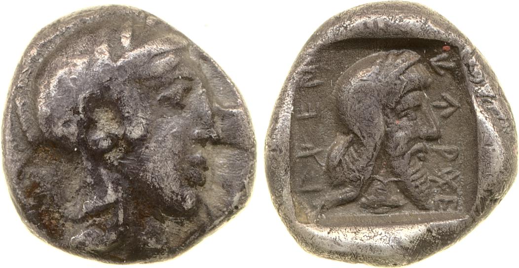 Kherei Xanthus Mørkholm and Zahle 1976 37-42, аверс, bm