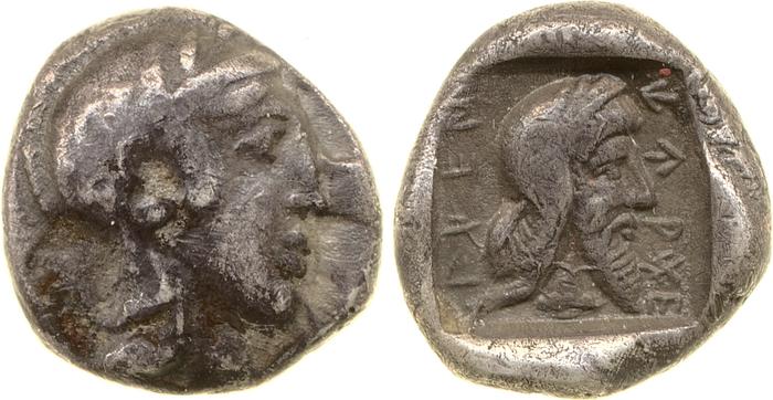 Kherei Xanthus Mørkholm and Zahle 1976 37-42, реверс, bm