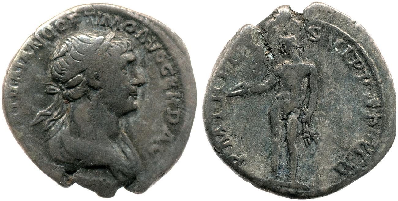 RIC II Trajan 347, аверс, bm