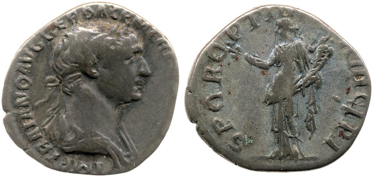 RIC II Trajan 271, аверс, bm