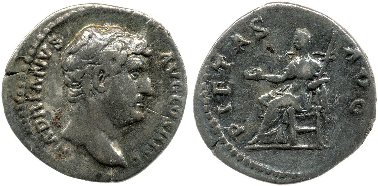 аверс RIC II, Part 3 (second edition) Hadrian 1413