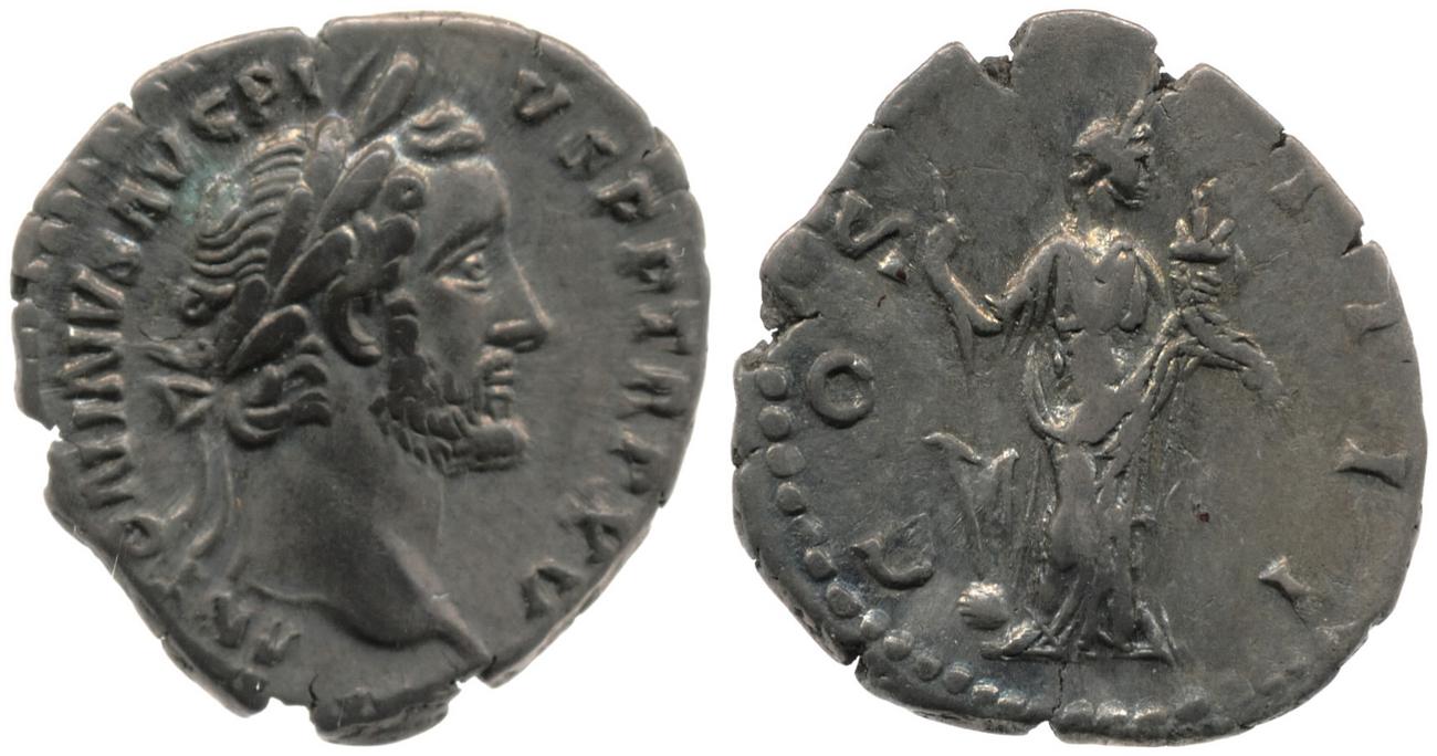 RIC III Antoninus Pius 205, аверс, bm
