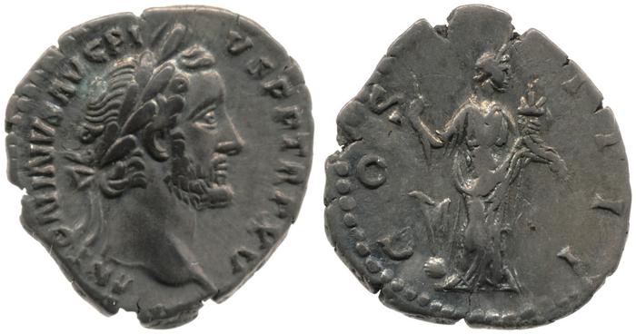 RIC III Antoninus Pius 205, реверс, bm