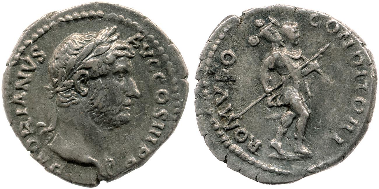 RIC II, Part 3 (second edition) Hadrian 1424, аверс, bm
