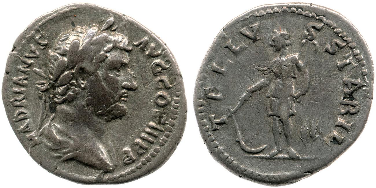 аверс RIC II, Part 3 (second edition) Hadrian 2055