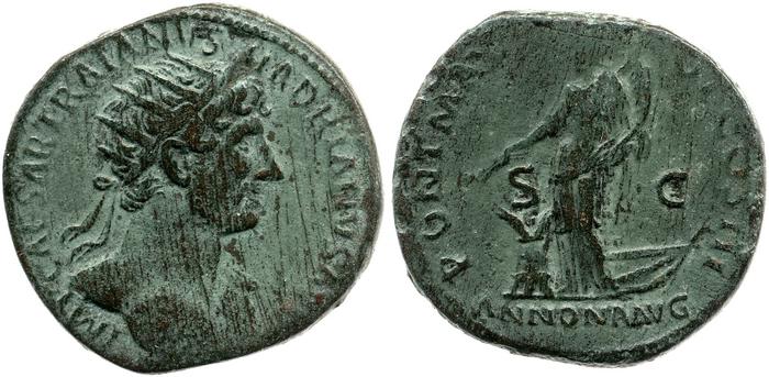 RIC II, Part 3 (second edition) Hadrian 234, реверс, bm