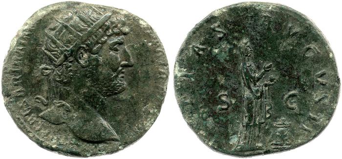 RIC II, Part 3 (second edition) Hadrian 474, реверс, bm