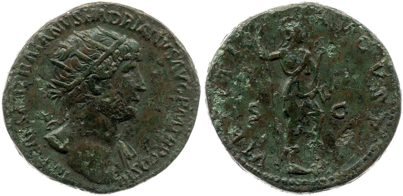 RIC II, Part 3 (second edition) Hadrian 280, аверс, bm
