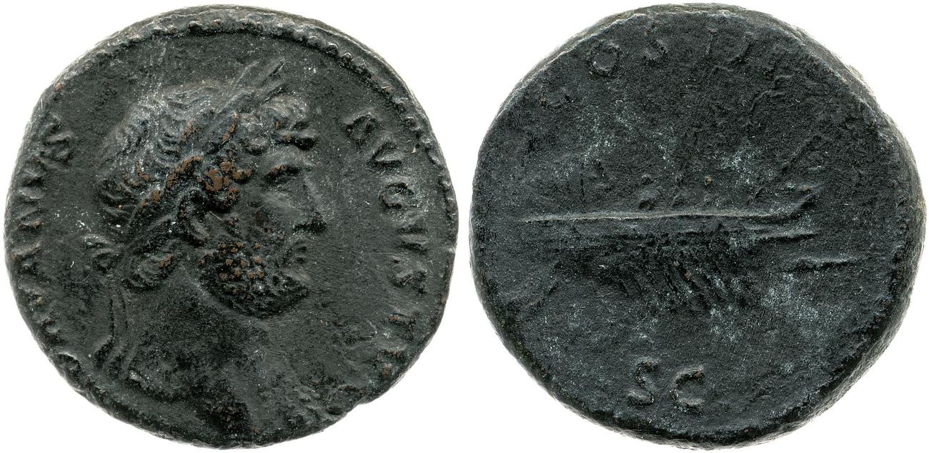 RIC II, Part 3 (second edition) Hadrian 820, аверс, bm