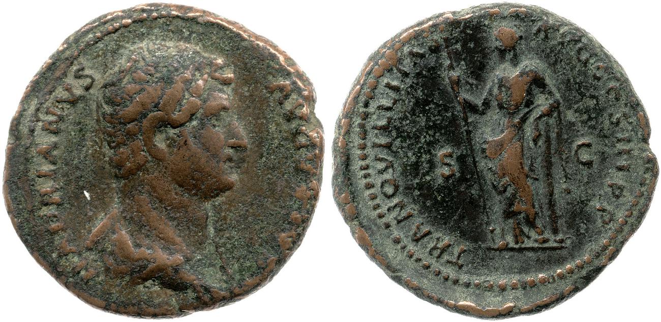 аверс RIC II, Part 3 (second edition) Hadrian 1255