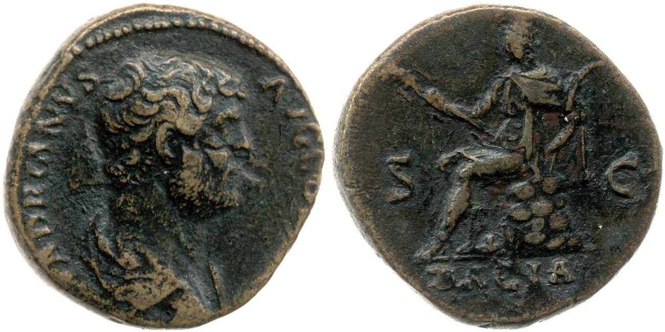 RIC II, Part 3 (second edition) Hadrian 1659, аверс, bm
