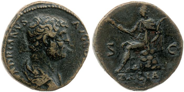 RIC II, Part 3 (second edition) Hadrian 1659, реверс, bm
