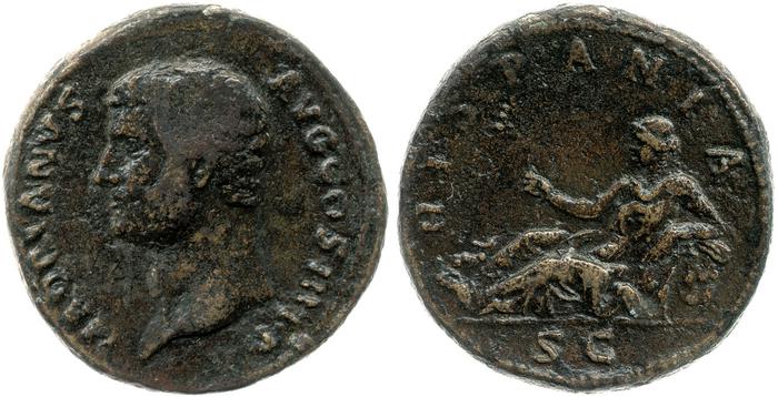 реверс RIC II, Part 3 (second edition) Hadrian 1670
