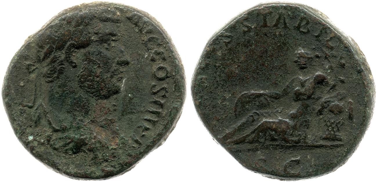 RIC II, Part 3 (second edition) Hadrian 2180, аверс, bm