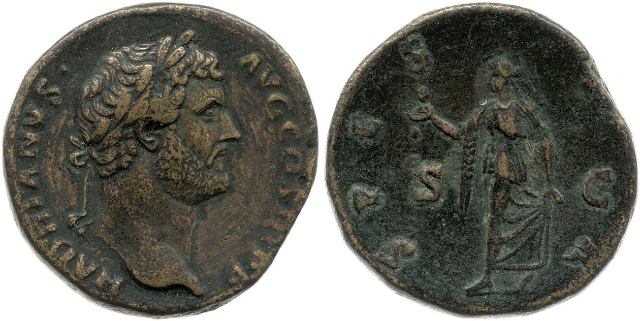 RIC II, Part 3 (second edition) Hadrian 2429, аверс, bm