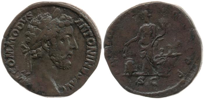 RIC III Commodus 344, реверс, bm