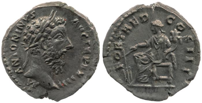 RIC III Marcus Aurelius 220, реверс, bm