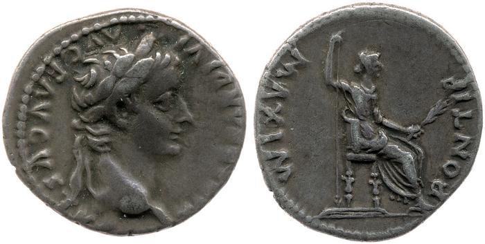 RIC I (second edition) Tiberius 28, реверс, bm