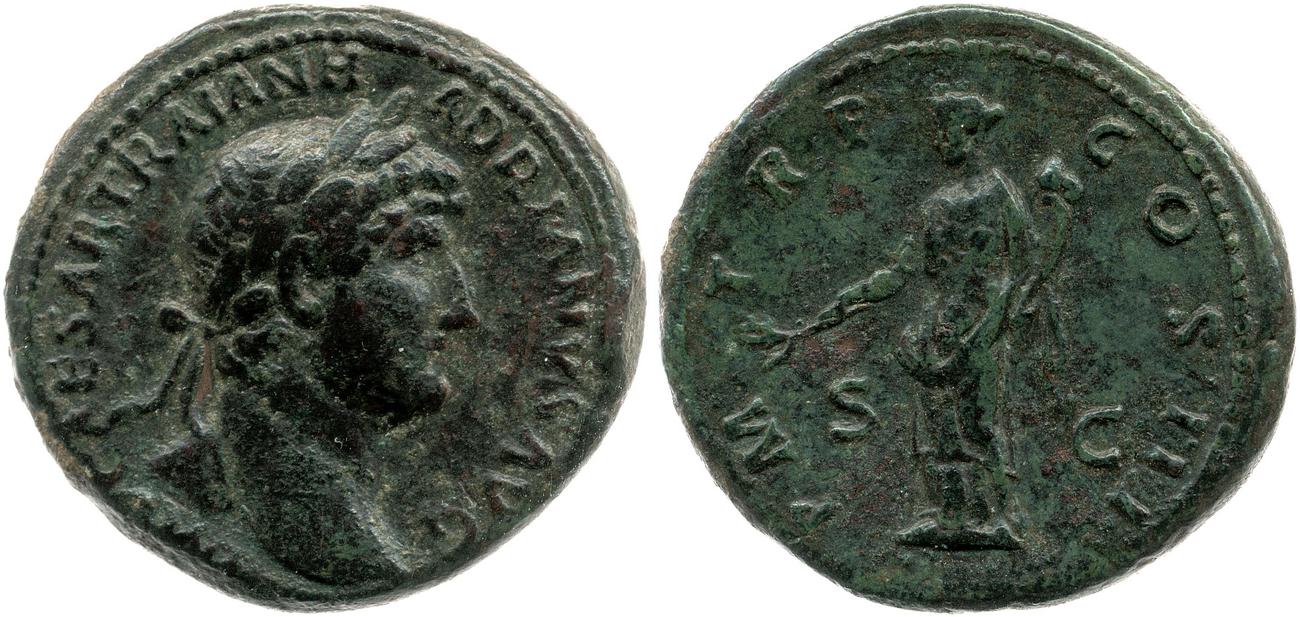 RIC II, Part 3 (second edition) Hadrian 672, аверс, bm