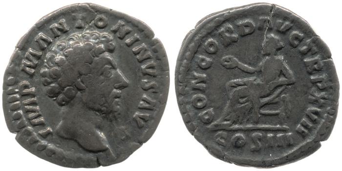 RIC III Marcus Aurelius 59, реверс, bm