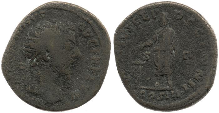 RIC III Marcus Aurelius 1018, reverse, bm